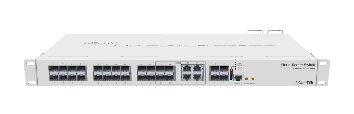 Crs328-4c-20s-4s + rm mikrotik crs328-4c-20s-4s + rm: high-performance smart switch