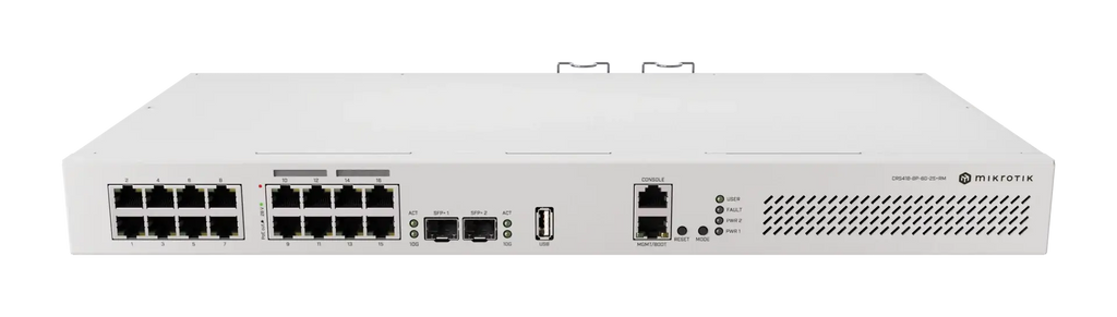Crs418-8p-8g-2s + rm mikrotik - all-in-one networking solution