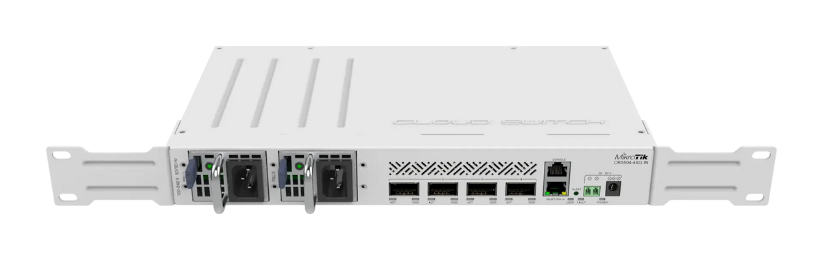 Crs504-4xq-in mikrotik crs504-4xq-in: compact 100 gigabit switch
