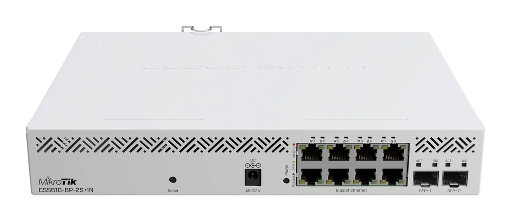 Css610-8p-2s + in mikrotik css610-8p-2s + in: compact poe switch...scalability